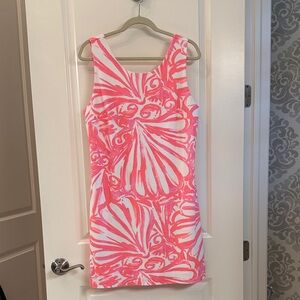 Lilly Pulitzer Pink and White Dress. Size L